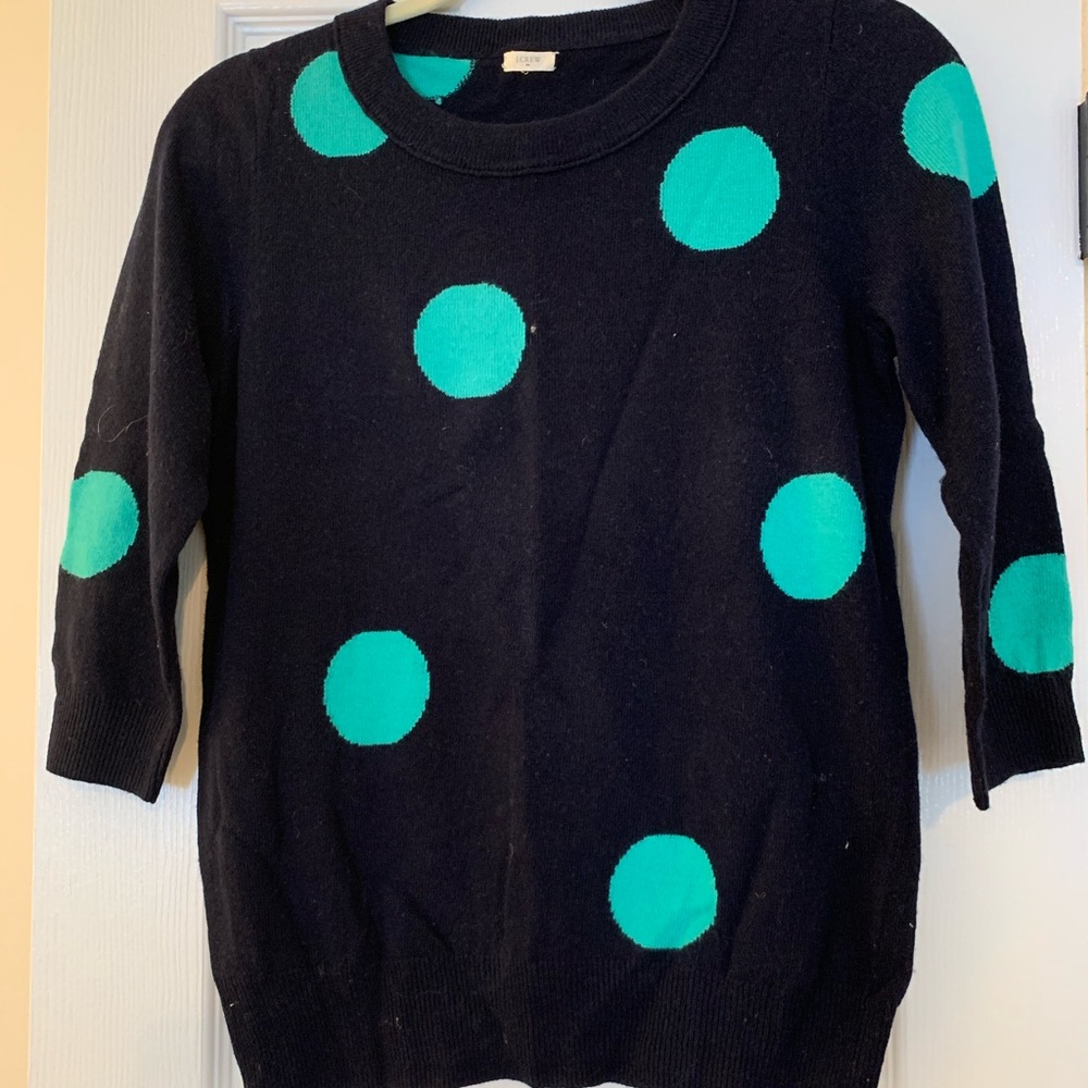 Jcrew polka dot sweater